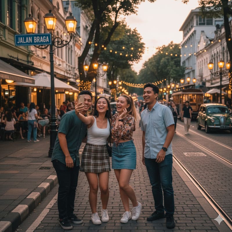 Tempat Wisata di Jalan Braga Bandung