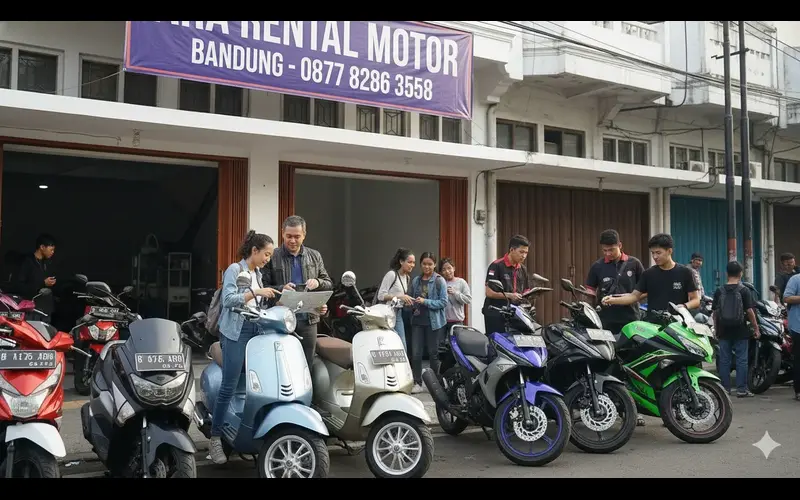 Tempat Sewa Motor di Dekat Stasiun Bandung